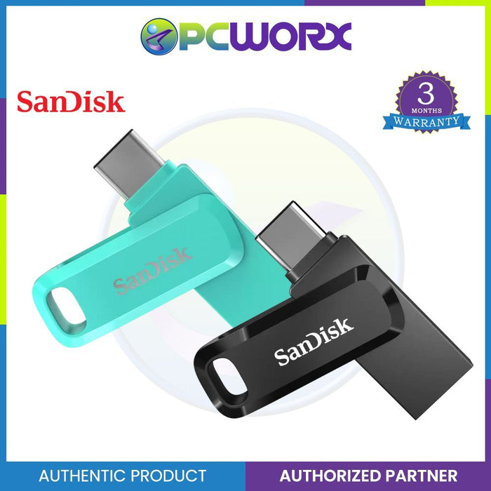 SanDisk 512GB Ultra Dual Drive Go USB Type-C Flash Drive - Black | Green