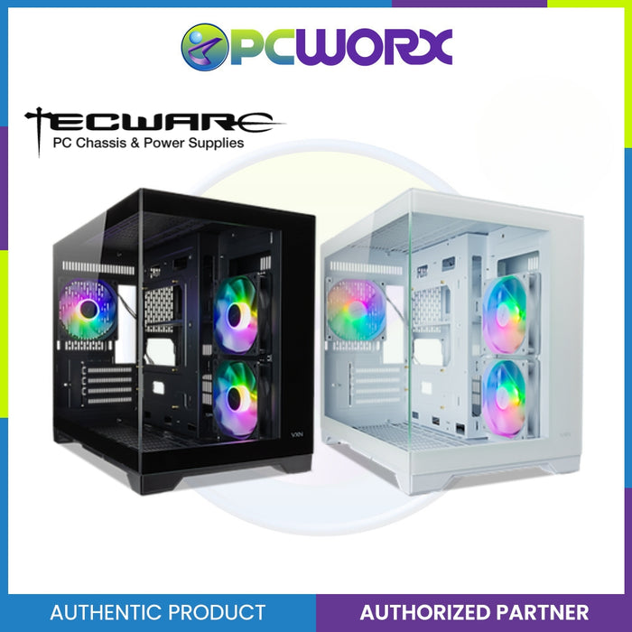 Tecware VXN Evo (mATX) - 2x 120mm aRGB (Rev) + 120mm | RGB GAMING CHASIS | PC CASE