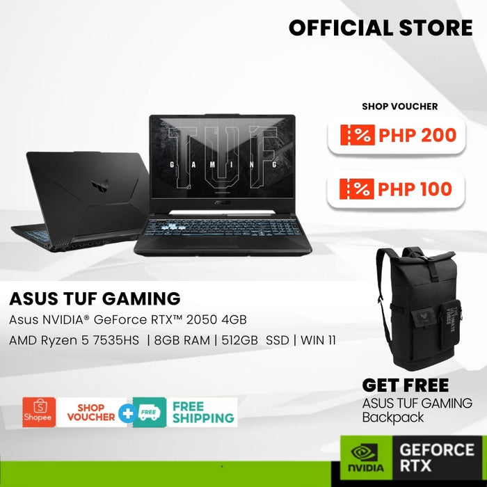 ASUS TUF GAMING FA506NF-HN005W NVIDIA® GeForce RTX™ 2050, 4GB Gaming Laptop