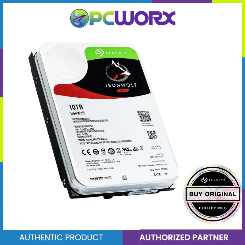 Seagate IronWolf 10TB 3.5-Inch 6Gb/s 7200RPM Internal SATA NAS Hard Drive