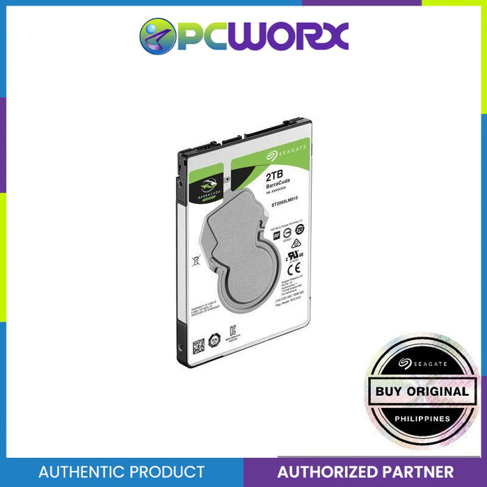 Seagate BarraCuda 2TB Internal Hard Drive HDD - 2.5 Inch SATA 6Gb/s Seagate BarraCuda 2TB Internal Hard Drive HDD - 2.5 Inch SATA 6Gb/s