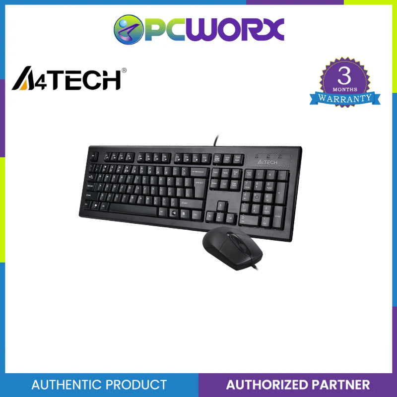 A4Tech KRS-8372 / KRS-8572 USB Keyboard and Mouse Combo Kit – PCWORX