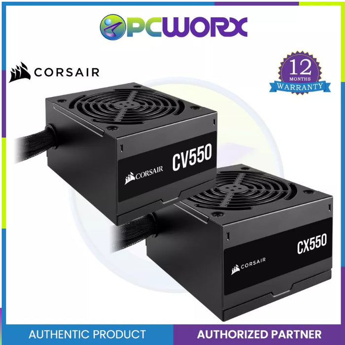 Corsair CV550 / CX550 550Watts 80+ Bronze Certified Power Supply