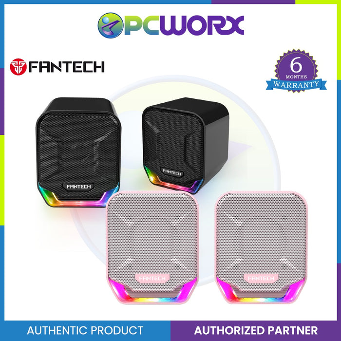 Fantech Sonar GS202 Speaker with RGB Lighting, Multi-Platform Compatibility Gaming Speaker for PC