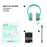 Fantech Valor MH86 Multi Platform Gaming Headset Foldable Microphone Adjustable Headband Mint Green