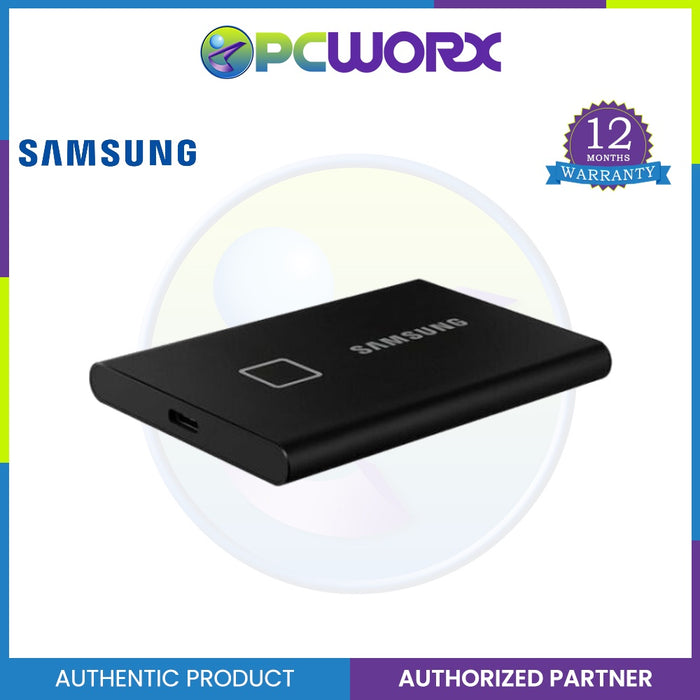 Samsung 1TB T7 Touch Portable USB3.2 (MU-PC1T0K/WW) External SSD