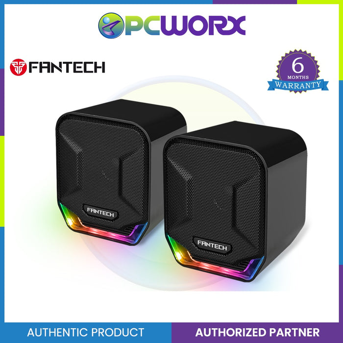 Fantech Sonar GS202 Speaker with RGB Lighting, Multi-Platform Compatibility Gaming Speaker for PC