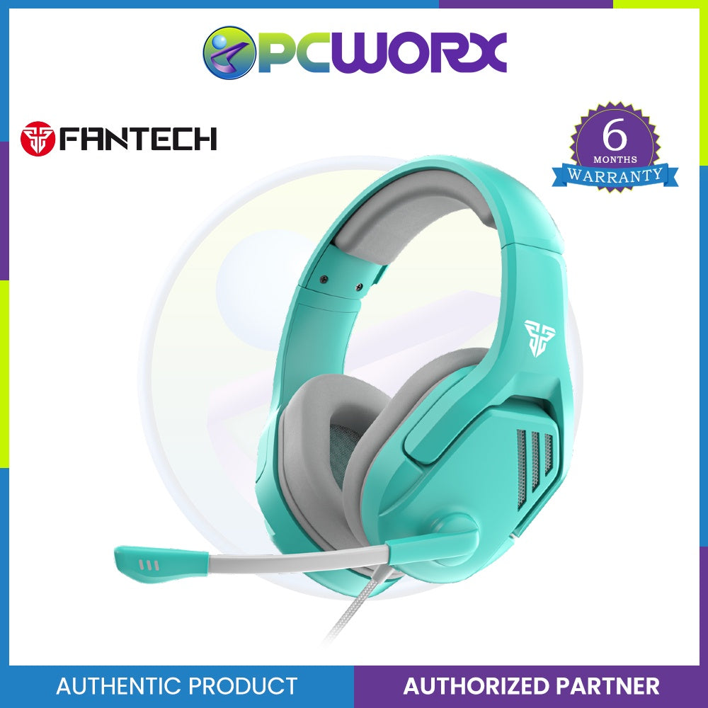Fantech Valor MH86 Multi Platform Gaming Headset Foldable Microphone Adjustable Headband Mint Green