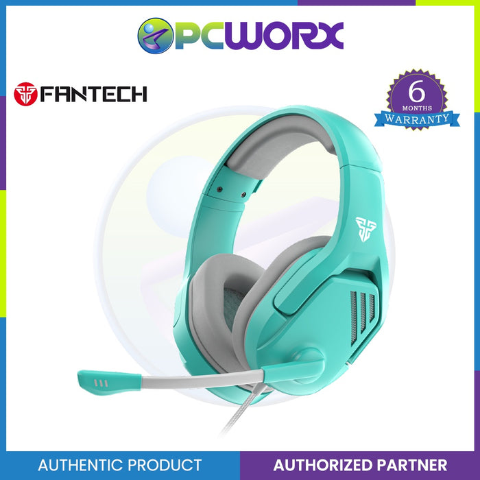 Fantech Valor MH86 Multi Platform Gaming Headset Foldable Microphone Adjustable Headband Mint Green