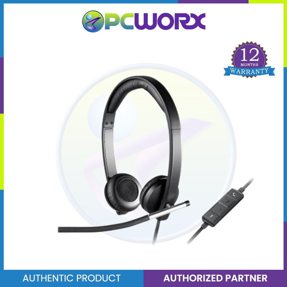 Logitech H650E USB Headset with Noise Cancelling Mic