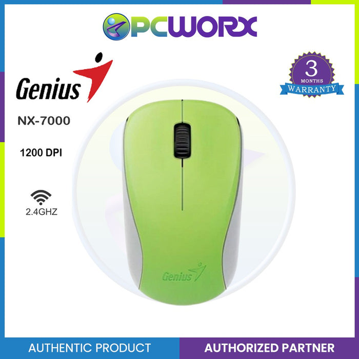 Genius NX 7000 (2.4Ghz wireless BlueEye mouse, 1200 dpi)