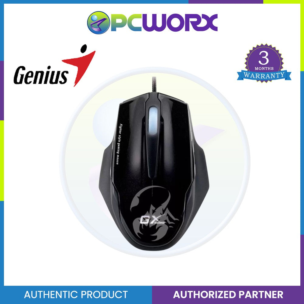 Genius 31010128103 Maurus, 5-Button,15 Macros,USB Black — PCWORX