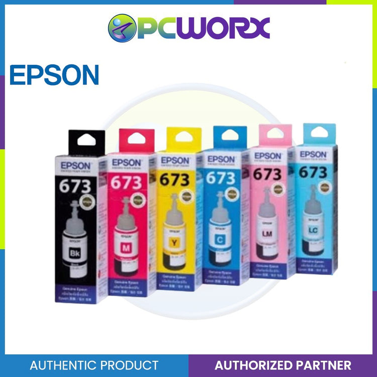 Epson T673 Original/Genuine Ink for L800, L805, L810, L850 & L1800 – PCWORX