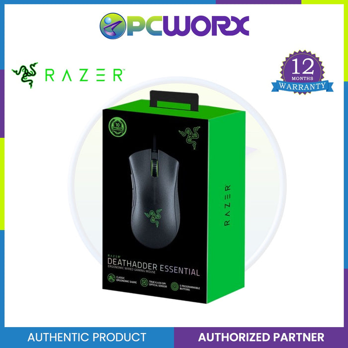 Razer DeathAdder Essential Gaming Mouse - Black (RZ01-03850100-R3M1)