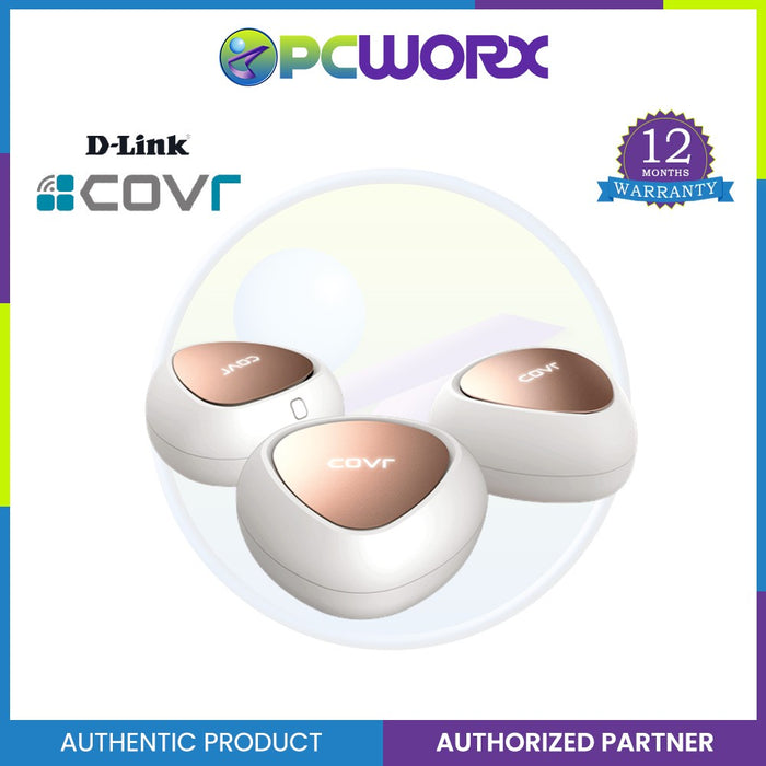 D-Link COVR-C1203 Wi-Fi Mesh Wireless AC3600 DUAL-Band MU-MIMO AC Router 3-Pack (Box Damage)