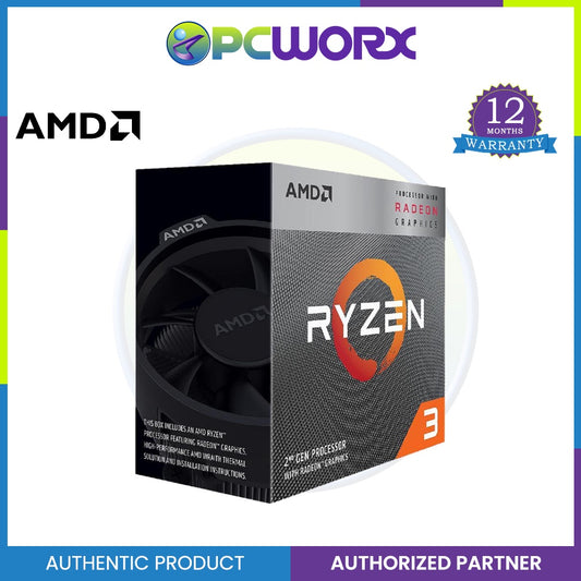 AMD Ryzen 3 3200g 3.6GHz AM4 4-Core 4MB CPU with Deepcool CK-AM209-V2 CPU Fan for 3200G
