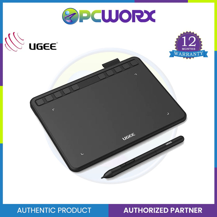 Ugee S640 Portable Drawing Tablet with 10 Shortcut Keys, 6.5x4 inch Digital Pen Tablets