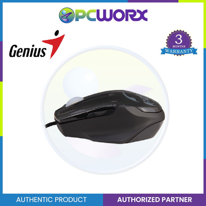 Genius 31010128103 Maurus, 5-Button,15 Macros,USB Black