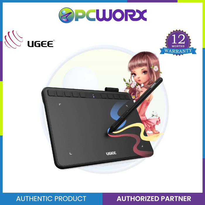 Ugee S640 Portable Drawing Tablet with 10 Shortcut Keys, 6.5x4 inch Digital Pen Tablets