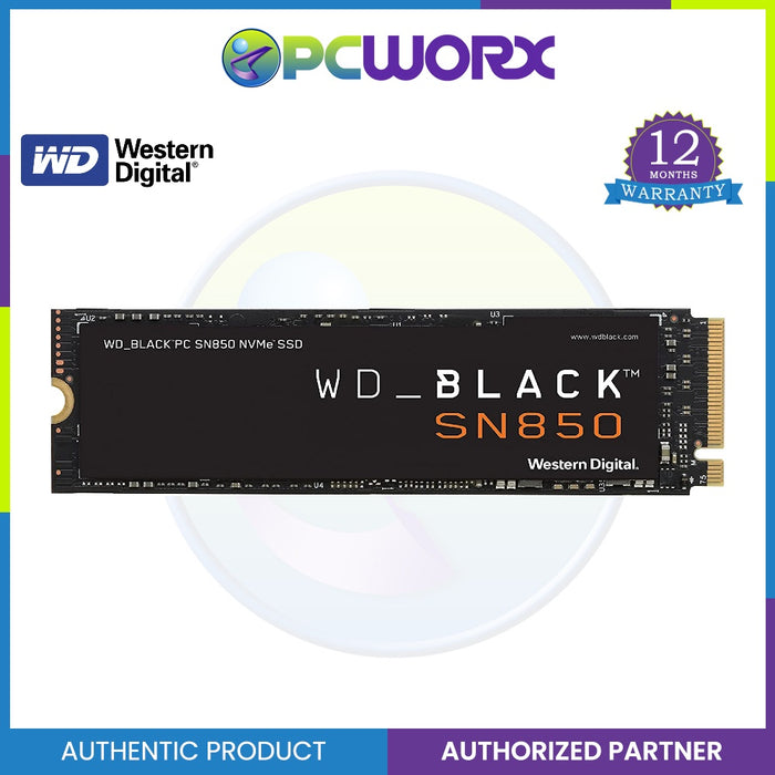 WD Black 500GB SN850 NVMe M.2 Without Heatsink Internal SSD (WDS500G1X0E)