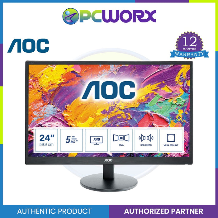 AOC M2470SWH 23.6-inches LED Monitor (Clearance Sale - with minor Dead Pixel)