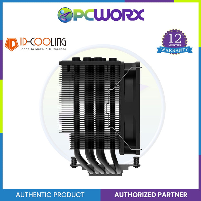 ID-Cooling SE-226-XT Black CPU Cooler Intel/AMD CPU Air Cooler 6 Heatpipes All-Black