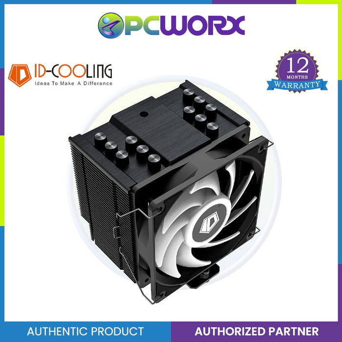 ID-Cooling SE-226-XT Black CPU Cooler Intel/AMD CPU Air Cooler 6 Heatpipes All-Black