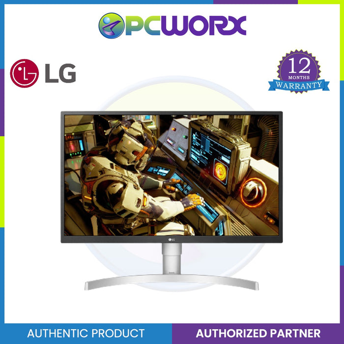 LG‎ 27UL550-W Class 4K UHD IPS LED HDR Monitor With Ergonomic Stand