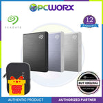 Seagate 500GB One Touch Ultra Small USB-C Portable External Solid State Drive SSD