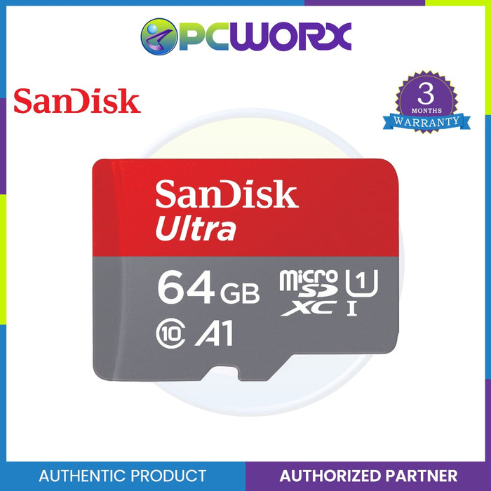 Sandisk SDSQUAB-064G-GN6MN 64GB Ultra Micro SD 140MB/S C10