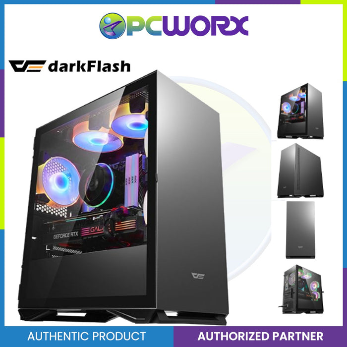 darkFlash DLM22 Minimalist Design, Fine Ventilation Performance, USB 3.0 Ready Micro ATX Gaming Case