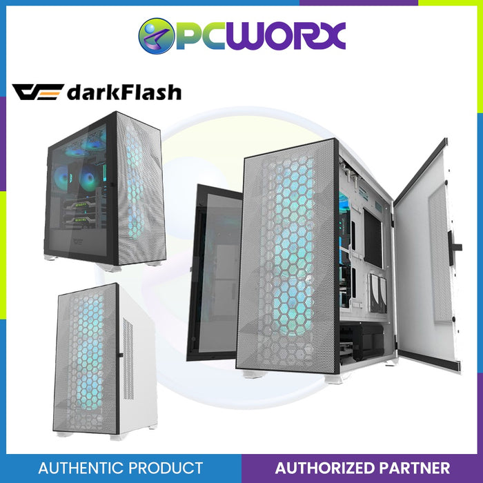 darkFlash DLX21 Mesh Luxury ATX Gaming PC Case