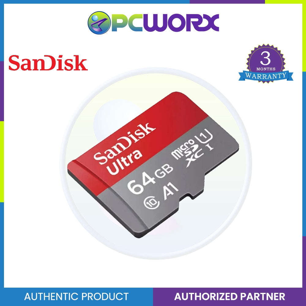 Sandisk SDSQUAB-064G-GN6MN 64GB Ultra Micro SD 140MB/S C10