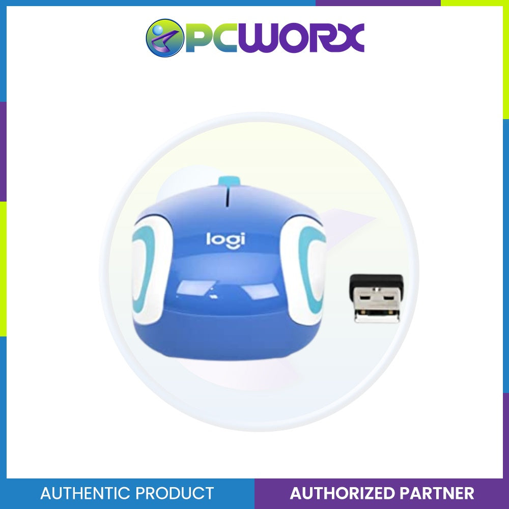 Logitech M187 Ultra Portable Wireless Mouse Blue