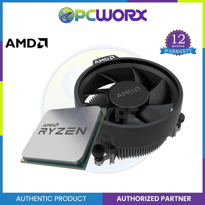 AMD Ryzen™ 3 4100 4-Core, 8-Thread Unlocked Desktop Processor with Wraith Stealth Cooler