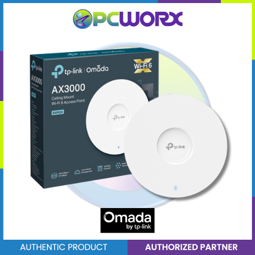 TP-Link EAP650 AX3000 Ceiling Mount WiFi 6 Access Point Dual Band