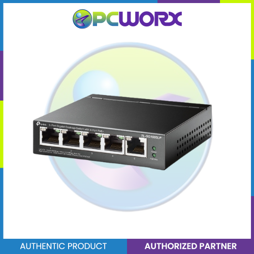 TP-Link TL-SG1005LP 5-Port Gigabit Desktop Switch with 4-Port PoE+