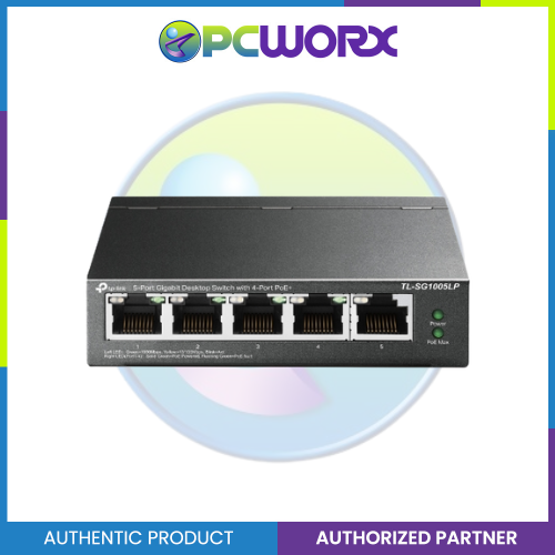 TP-Link TL-SG1005LP 5-Port Gigabit Desktop Switch with 4-Port PoE+
